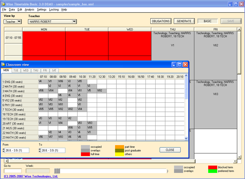 Wise Timetable Screenshot